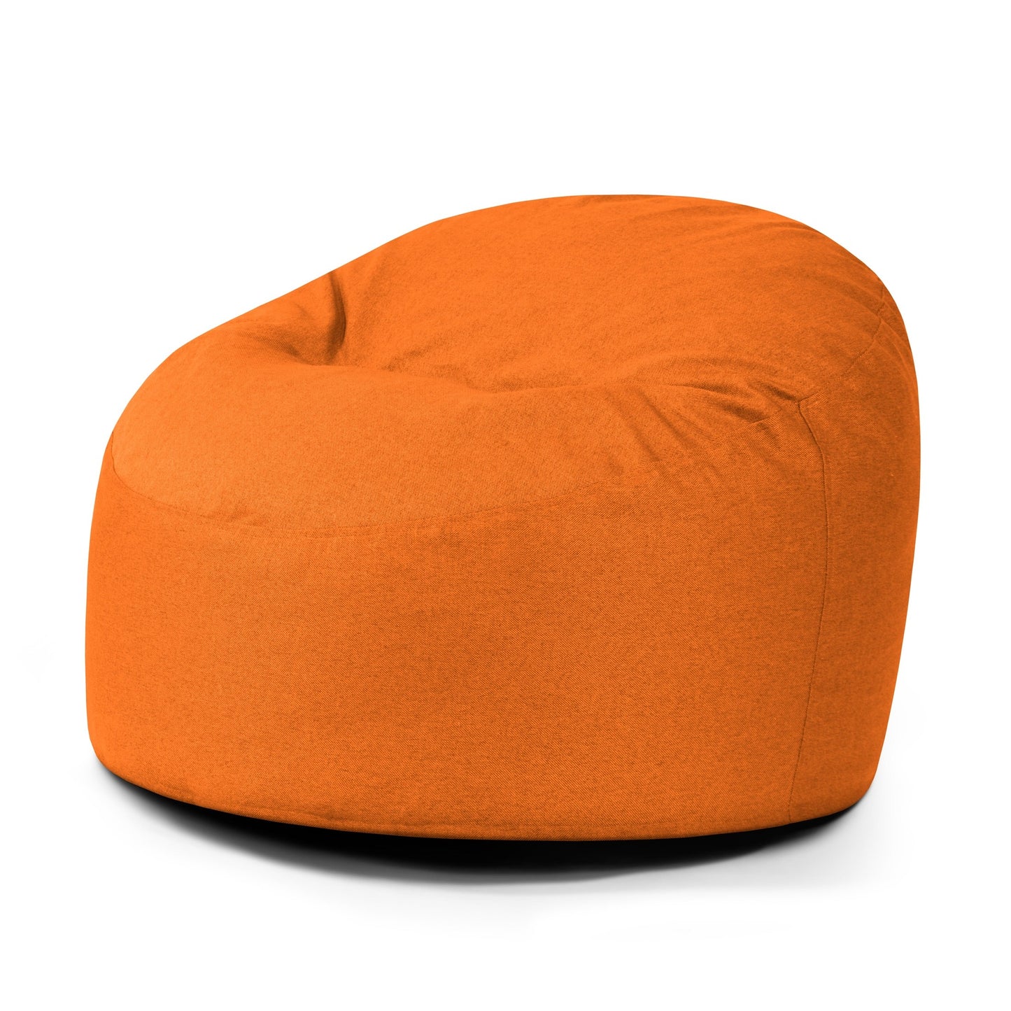 El Puff redondo de foam y tejido nórdico 85×85×38 cm - OM 85 NORDIC es perfecto como puf infantil, ideal para salón o dormitorio, con diseño escandinavo y mostrado sobre fondo blanco.