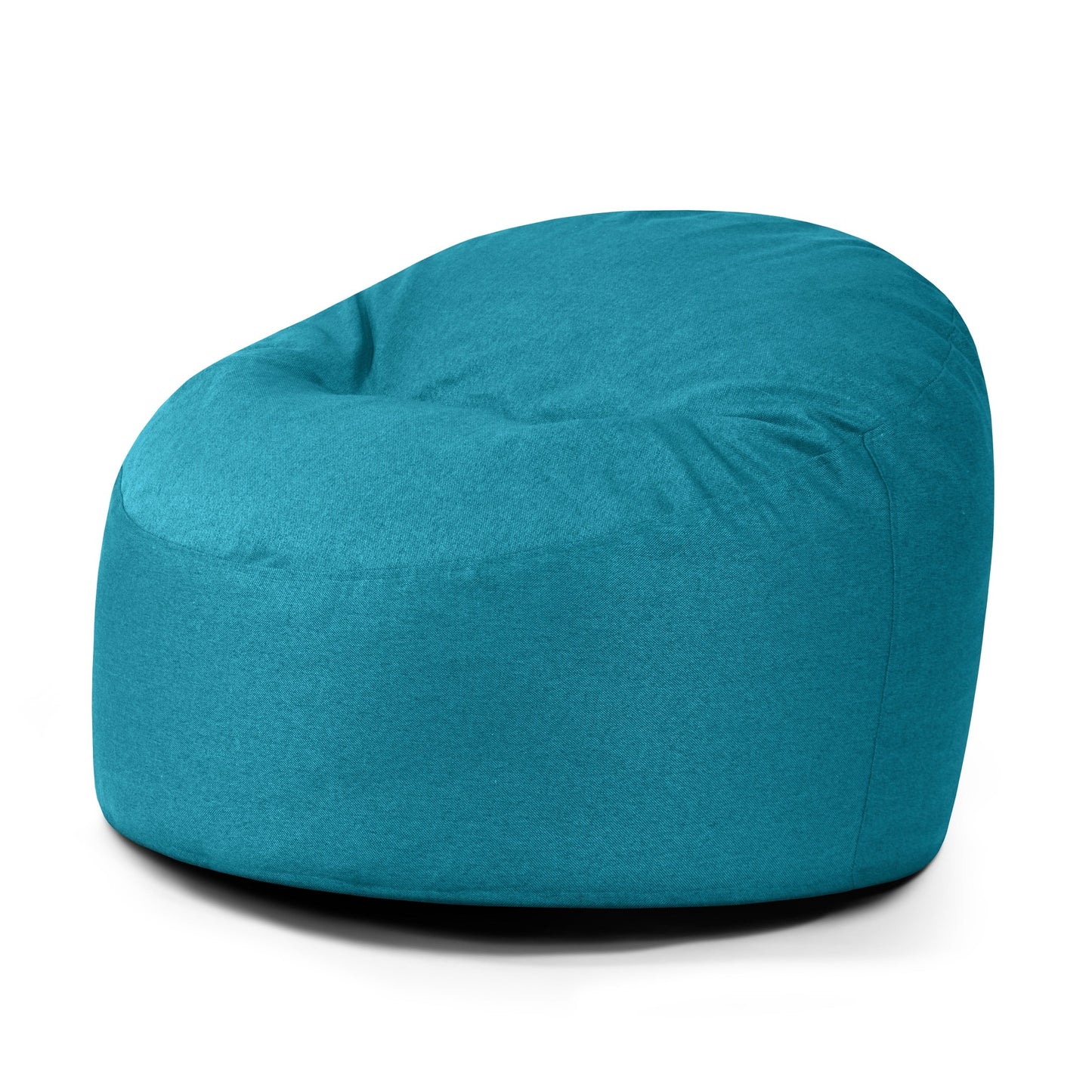 El Puff redondo de foam y tejido nórdico 85×85×38 cm - OM 85 NORDIC, de forma suave y escandinava, es ideal como puf infantil para salón o dormitorio; se muestra sobre un fondo blanco sencillo.