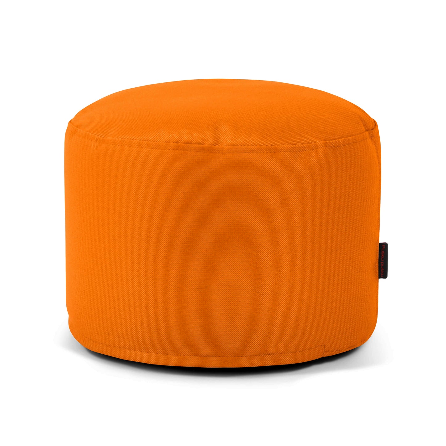 Puff redondo de tejido ignífugo 40×40×30 cm MINI PROFUSE, compacto y moderno, ideal como asiento infantil o pouf para dormitorio o salón, con superficie lisa y fondo blanco.
